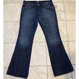 7 For All Mankind Low Rise Flared Jeans Womens Size 32 NWT 90s‎ Y2K